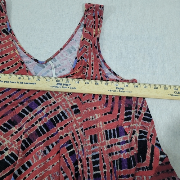 Free People Womens Medium Day Dreamers Oversized Flowy Tank Handkerchief Hem - Picture 9 of 11